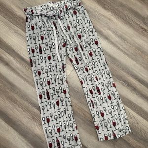Wine pajama pants